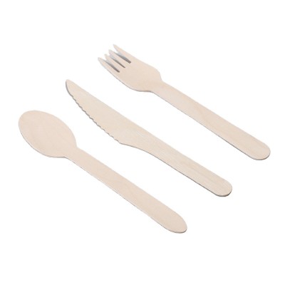 Factory direct supply 100% Natural eco-friendly disposable not coated cutlery