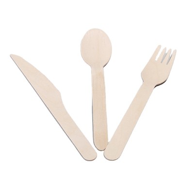 Craft biodegradable disposable bamboo cutlery_set_wholesale