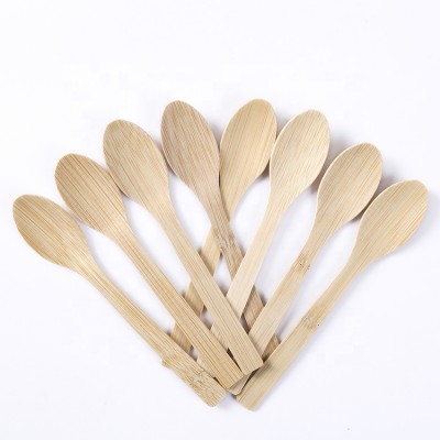 Wholesale price eco friendly 170mm spoon fork knife bamboo cutlery disposable