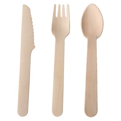 160mm degradable disposable compostable cutlery set individually