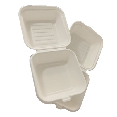 High quality eco-friendly hamburger take away box biodegradable