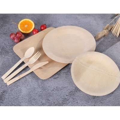 High quality LFGB approved eco friendly bamboo plates and cutlery for sale