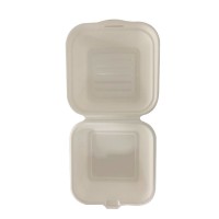 Compostable Ecofriendly sugarcane hamburger packaging box