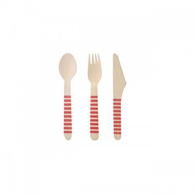 New creative wooden cutlery food grade spoon fork knife