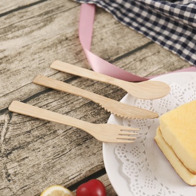 High quality 100pcs per bag 170 mm eco friendly bamboo biodegradable cutlery