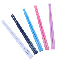 Promotional Customized Logo Chopsticks Colorful  Plastic Chopsticks for sale