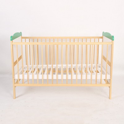 Inner Size 120*60 cm Baby Wood Pine Cot Baby Crib