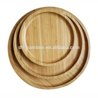 High Quality Round Bamboo Serving Dishes Plates