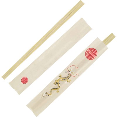 Sushi bazooka disposable sushi tensoge sticks bamboo twin chopsticks with logo