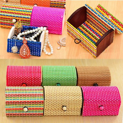 Wedding Decoration Box Bamboo Jewelry Gift Box