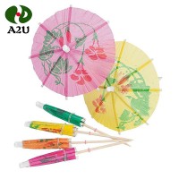 Food Grade Party Bamboo Cocktail Umbrella Toothpicks