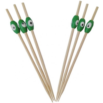 High quality multi color style Disposable new bamboo pick beaded