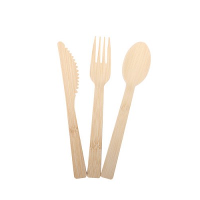 Food grade eco friendly 170mm disposable bamboo salad cutlery with good price