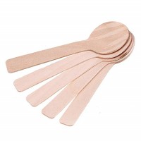 Disposable icecream wooden cutlery birch wood cutlery disposable 140mm 160mm wood cutlery for camping